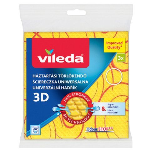 Ściereczka pucerka uiwersalna 3D Vileda 2+1 gratis widok 1