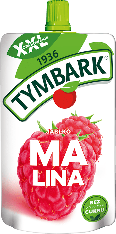 Mus jabłko malina Tymbark 200g widok 1