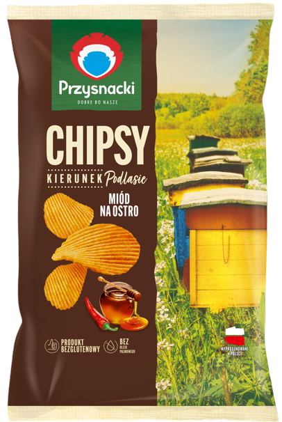Chipsy Przysnacki miód na ostro 130g widok 1