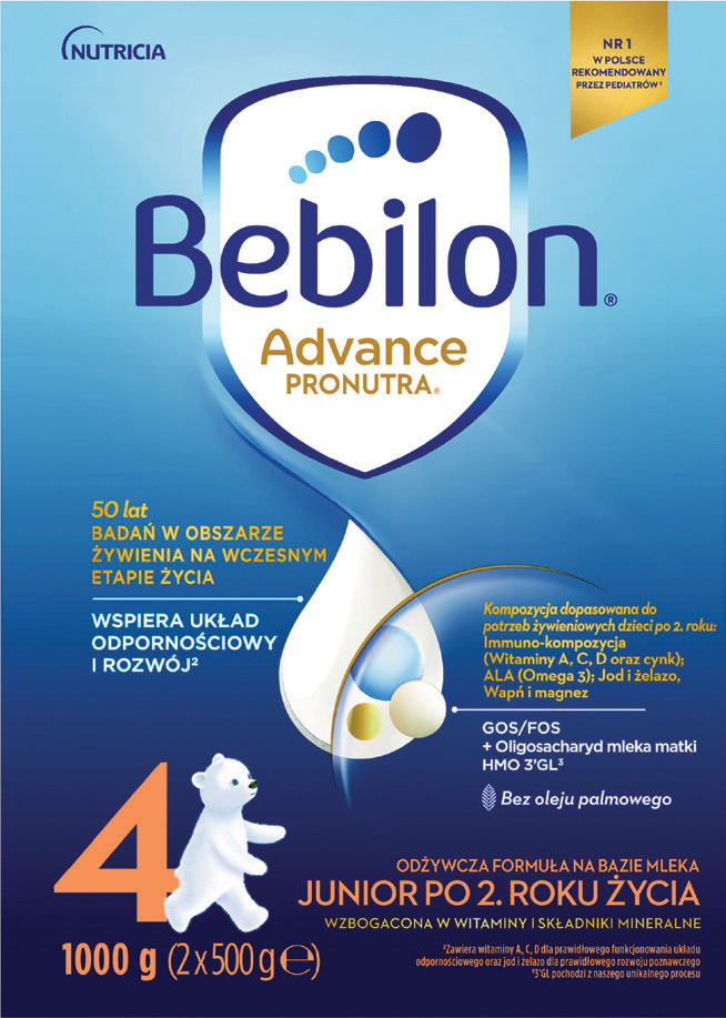 Mleko Bebilon 2 Advance 1kg widok główny