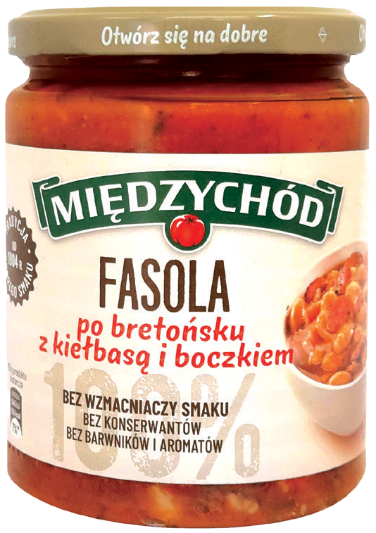 Fasolka po bretońsku z kieł i bocz Międzychód 500g widok główny 
