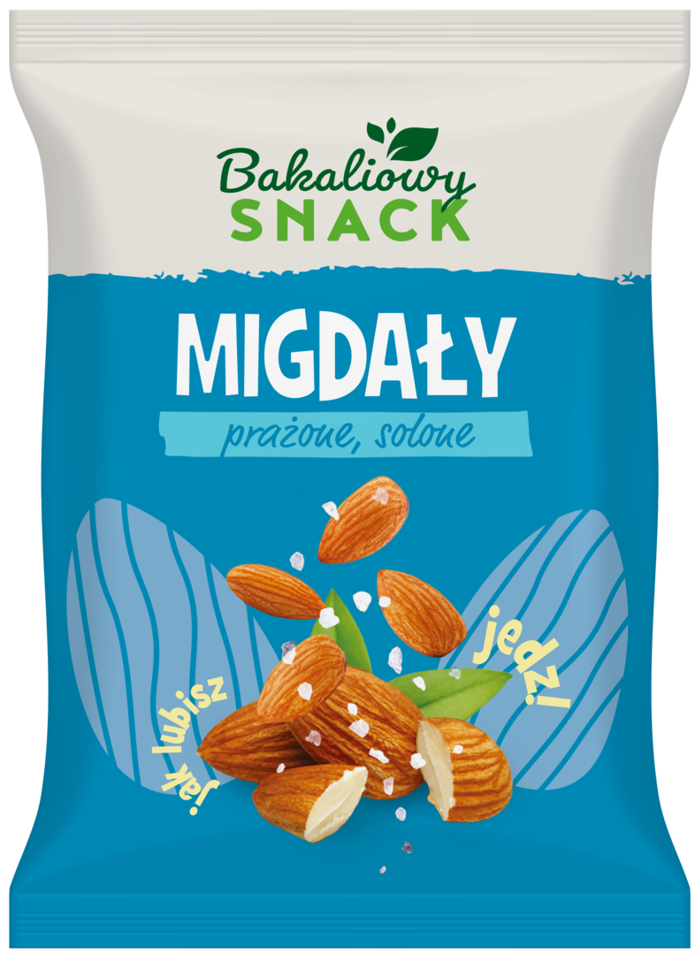 Migdały prażone solone Bakaliowy Snack 200g widok główny 