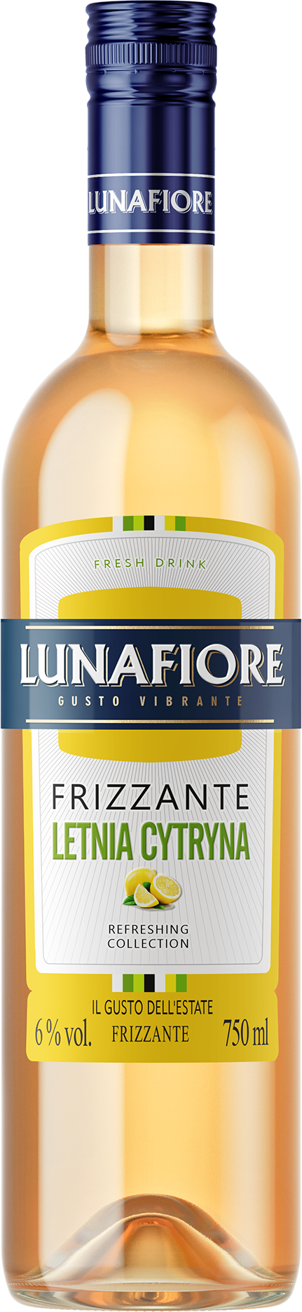 Napój winny arom. Lunafiore cytryna frizz 0,75l 6% widok główny