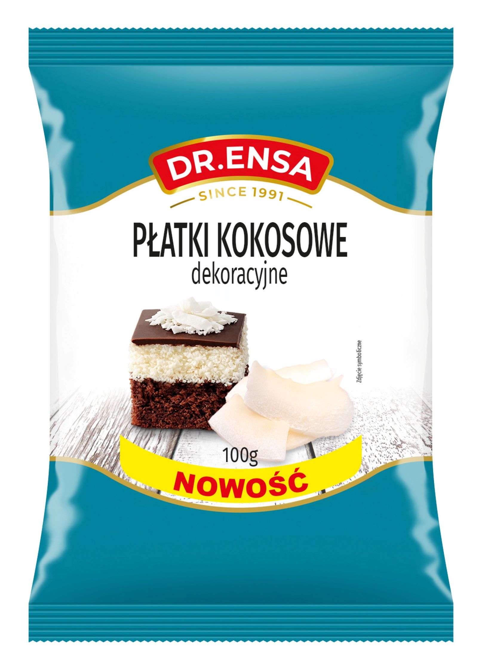 Płatki kokosowe dekoracyjne Dr. Ensa 100g widok 1