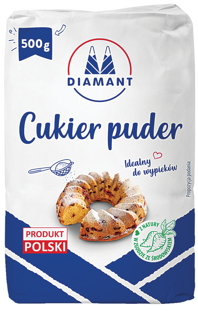 Cukier puder Diamant 500g widok 1