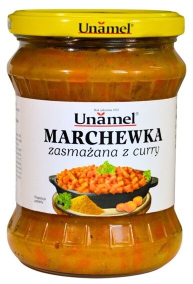 Marchewka zasmażana z curry Unamel 460g widok 1