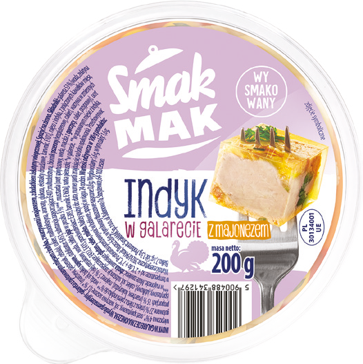 Indyk w galarecie Smakmak 200g widok główny 