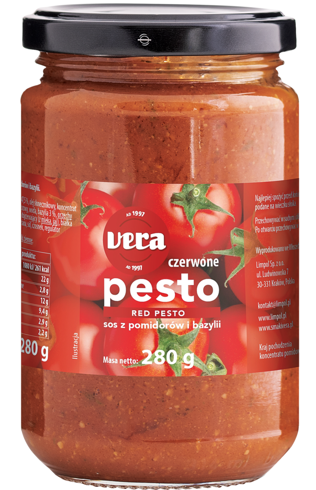 Pesto czerwone Vera 280g widok 1