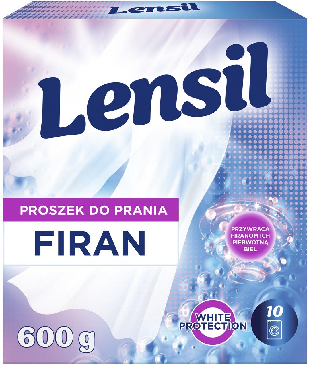 Zdjęcie produktu - Proszek do prania firan Lensil 10p 600g