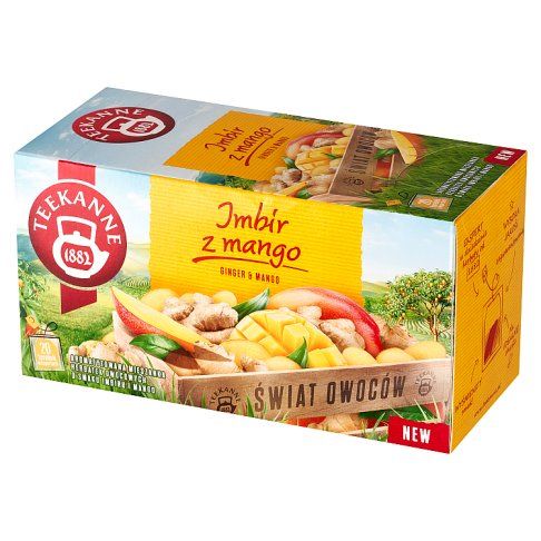 Herbatka owocowa imbir z mango Teekanne 20x1,75g widok 3