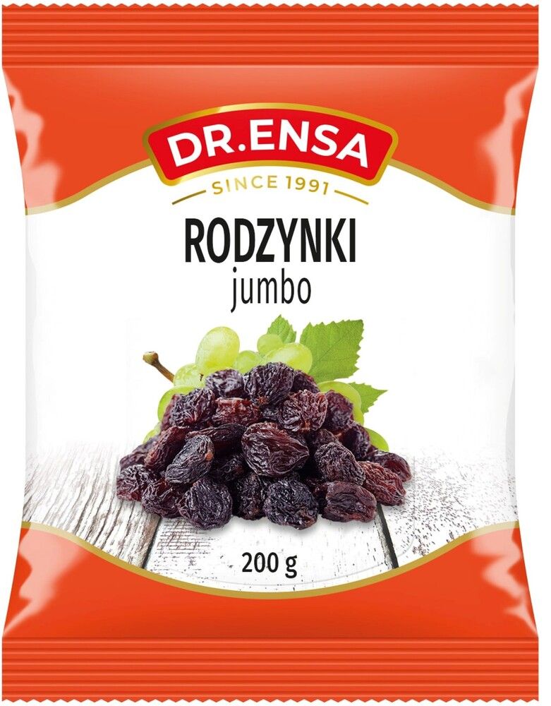 Rodzynki jumbo Dr. Ensa 200g widok 1