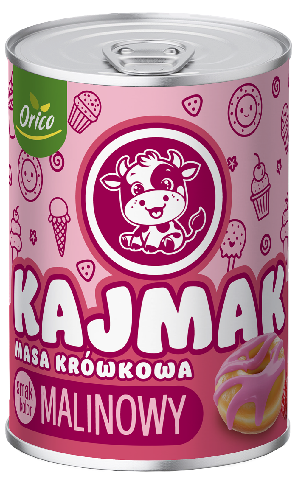 Kajmak masa krówkowa o smaku malinowym Orico 460g widok 1