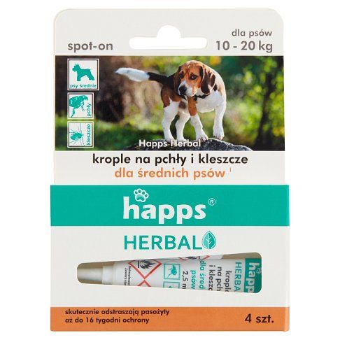Krople dla zwierząt na pchły/klesz. Happs 4szt mix widok 2