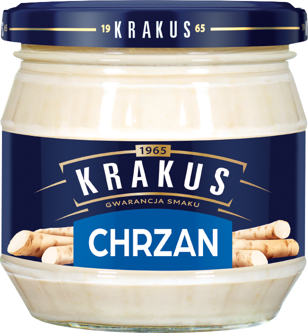 Chrzan tarty Krakus 180g widok główny