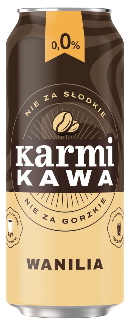 Piwo Karmi kawa wanilia 0,5l 0% puszka widok 1