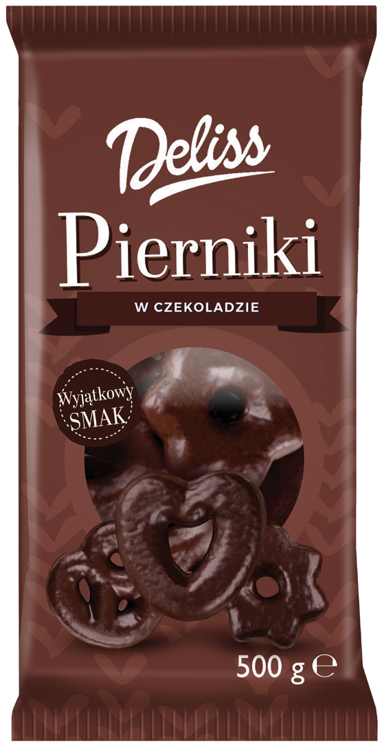 Pierniki w czekoladzie Deliss 500g widok główny