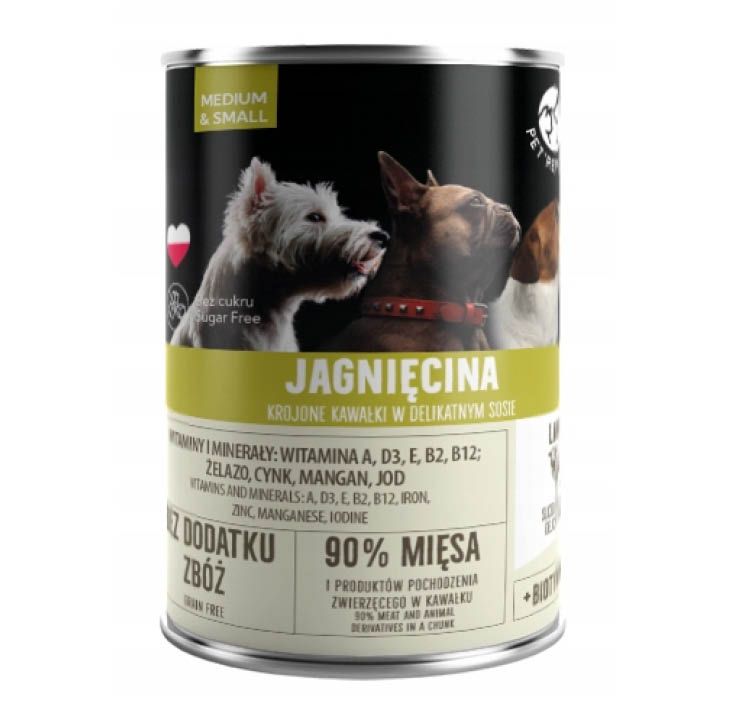Karma dla psa mokra z jagnięcin. Pet Republic 400g widok 1