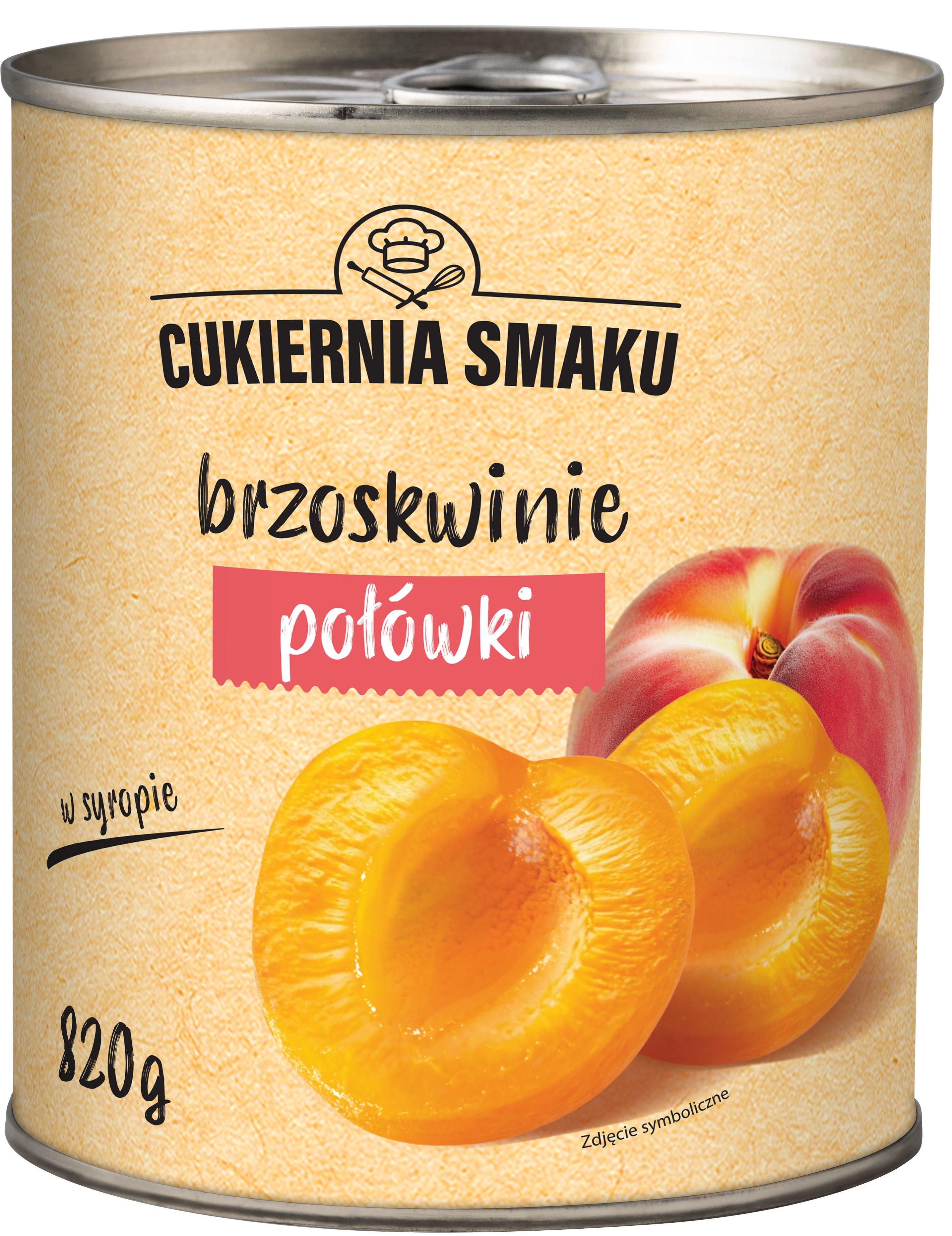 Zdjęcie produktu - Brzoskwinie w syropie Cukiernia Smaku 820/470g