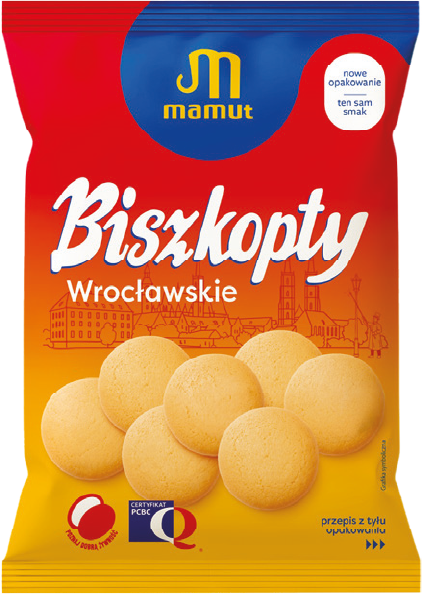 Biszkopty wrocławskie Mamut 120g widok 1