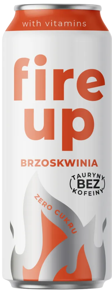 Napój gaz. brzoskwinia zero b/kof Fire Up 0,5l widok 1