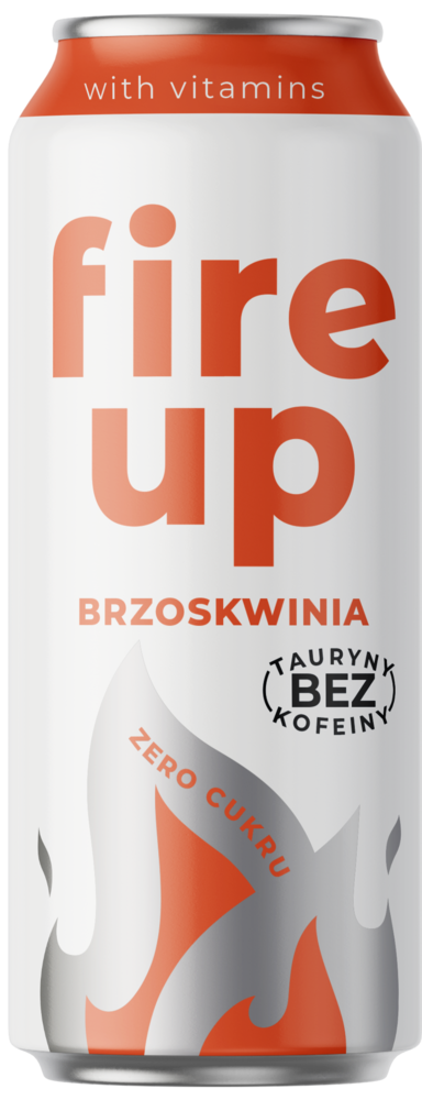 Napój gaz. brzoskwinia zero b/kof Fire Up 0,5l widok 1