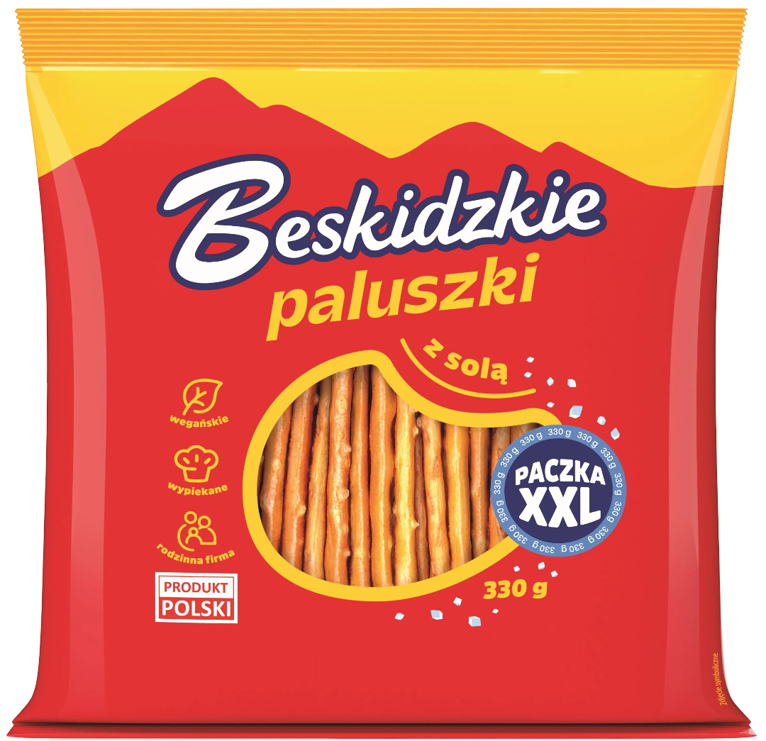 Paluszki z solą Beskidzkie 330g widok główny 