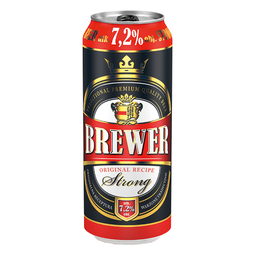 Piwo Brewer strong 0,5l 7,2% puszka widok 1