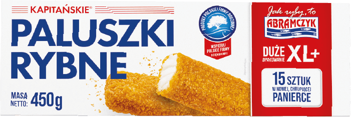 Kapitańskie paluszki rybne Abramczyk 450g widok główny