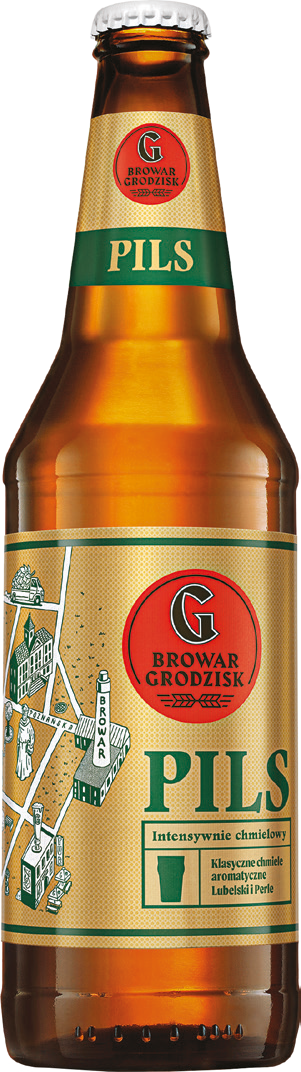 Piwo Grodziskie pils 0,5l 4,8% but. zw. widok główny