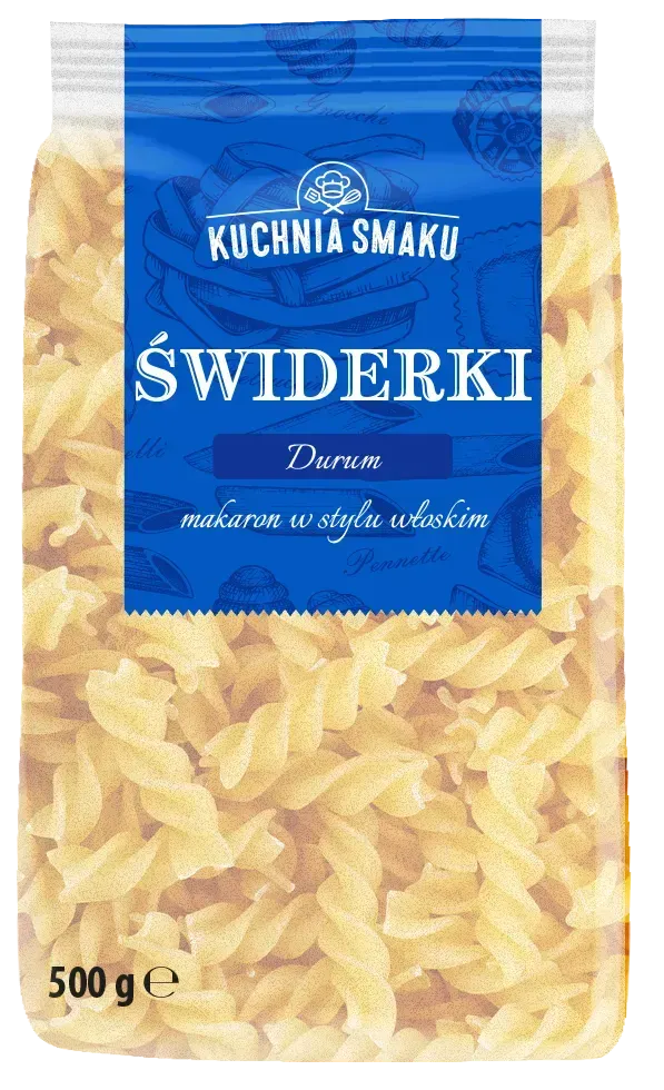 Makaron durum świderek Kuchnia Smaku 500g widok 1