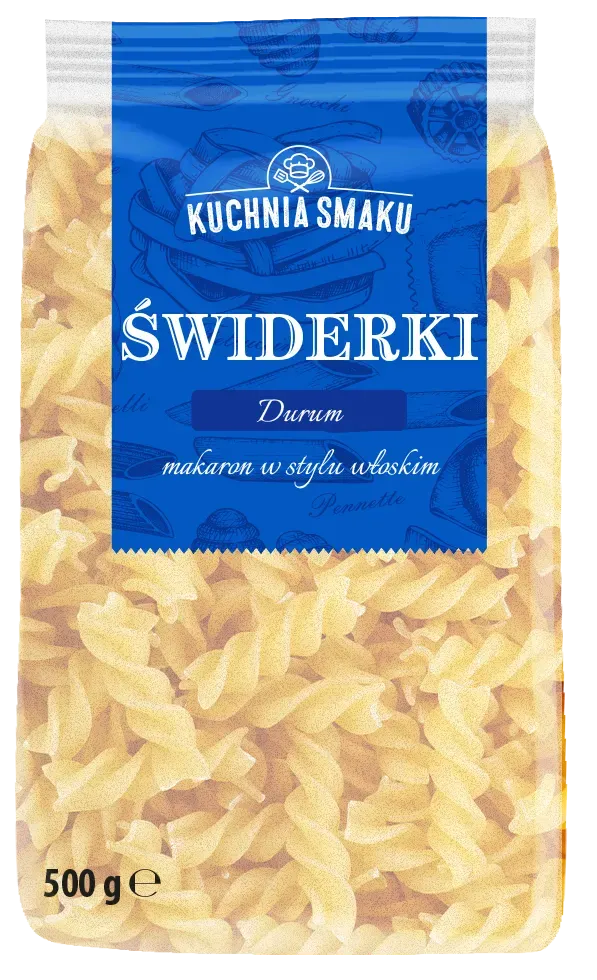 Makaron durum świderek Kuchnia Smaku 500g widok 1