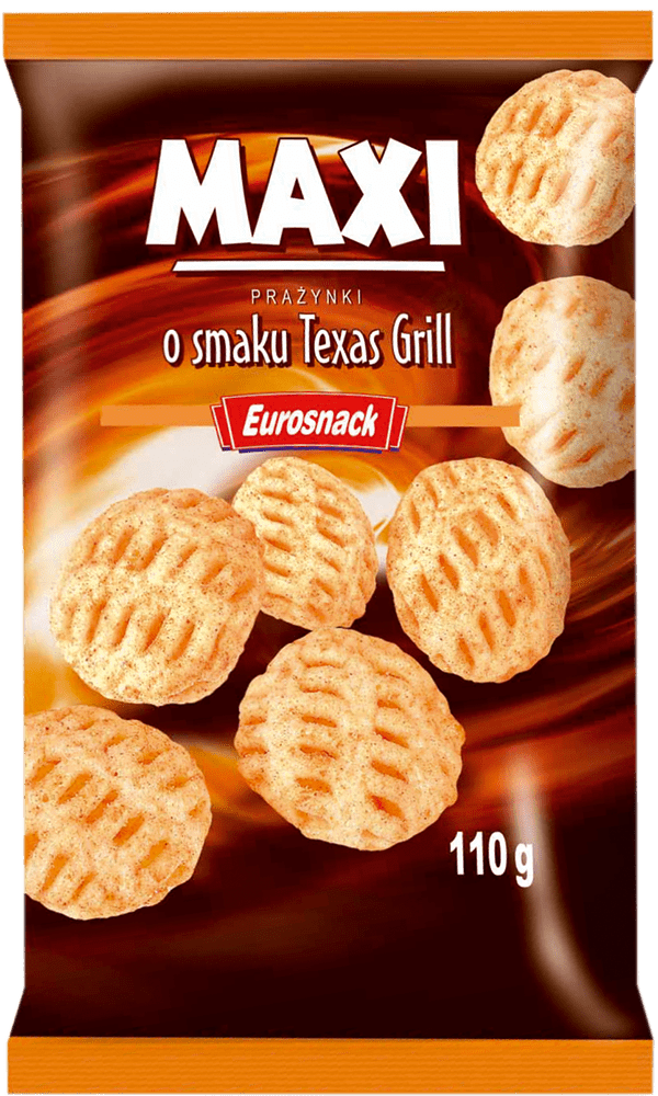 Prażynki Maxi o smaku Texas Grill Eurosnack 110g widok 1