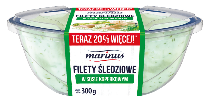 Filety śledziowe w sosie Marinus 300g mix widok 1