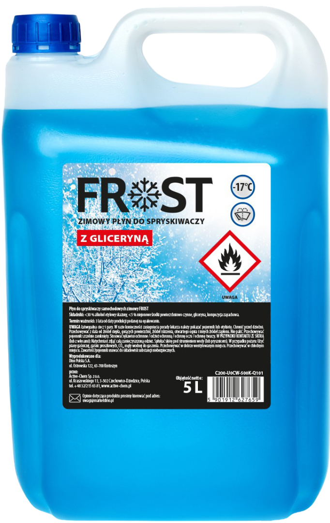 Płyn do spryskiwaczy zimowy -17°C Frost 5l widok główny