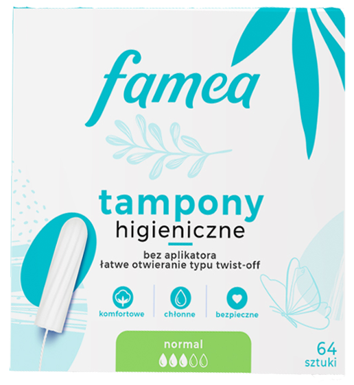 Tampony Famea normal 64szt widok główny