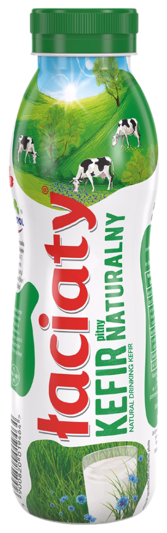 Kefir naturalny Łaciaty 360g widok główny 