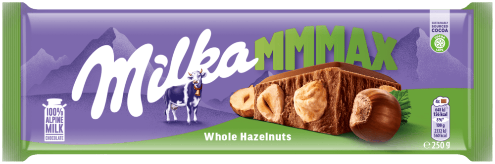 Czekolada wholenuts Milka 250g widok główny