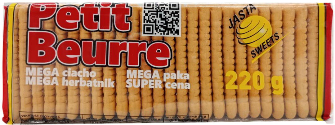 Herbatniki Petit Beurre Jasta 220g widok główny