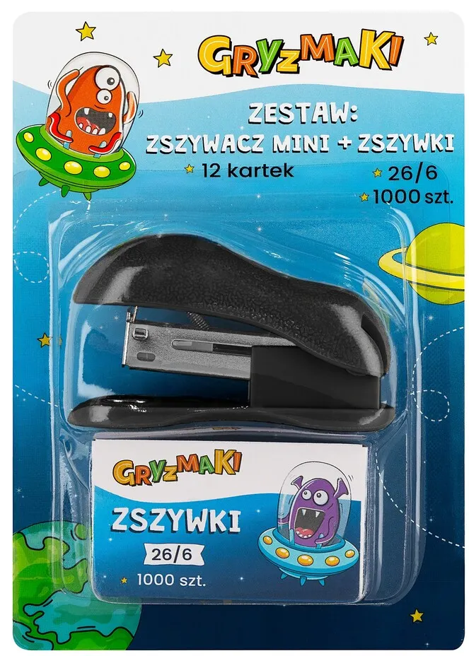 Zszywacz mini ze zszywkami Gryzmaki Sz25 widok 1