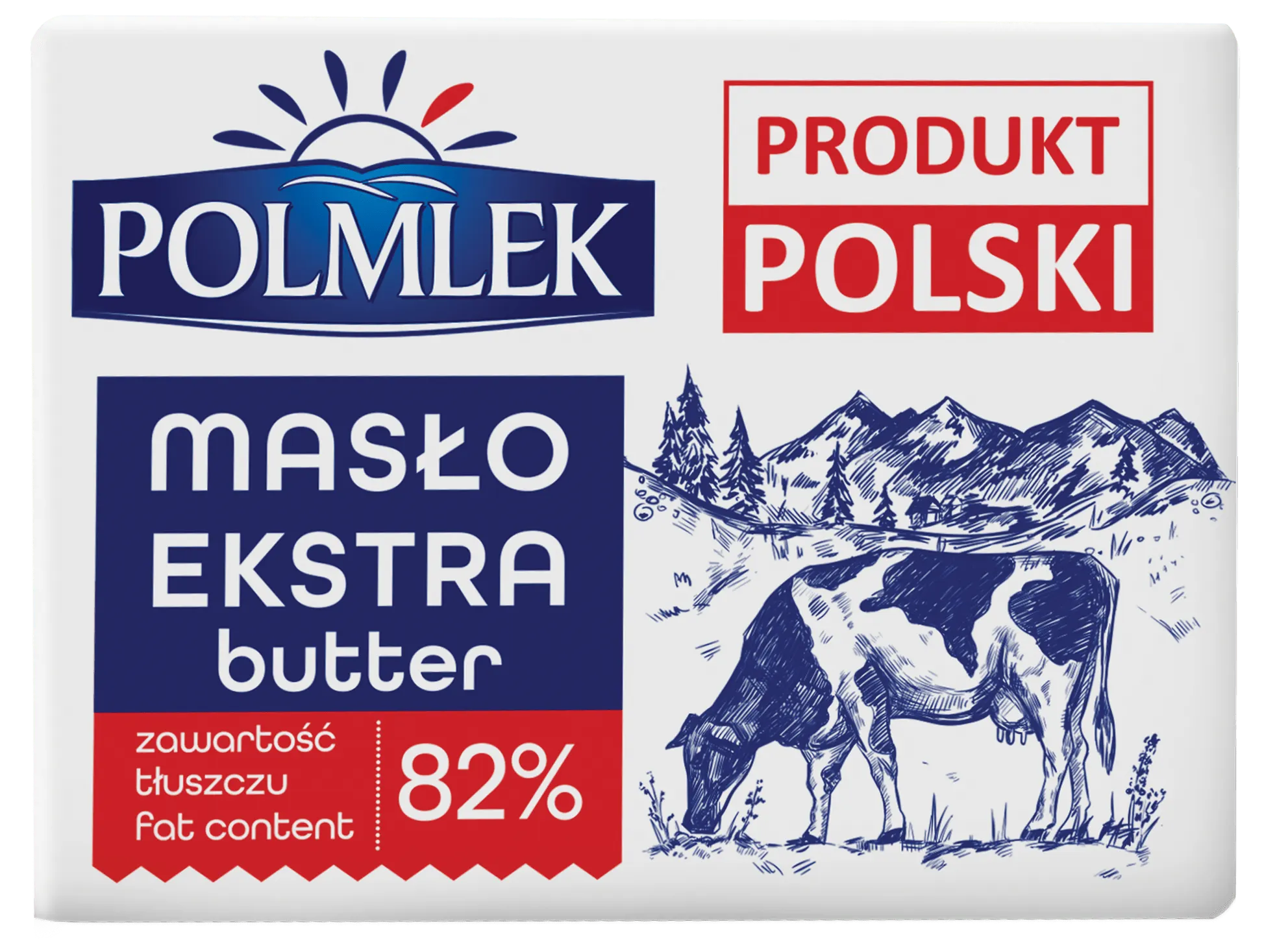 Masło ekstra 82% Polmlek 200g widok główny