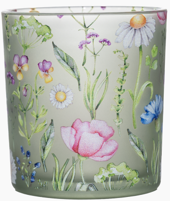 Świecznik szklany z nadrukiem 8x7,3cm WN26 widok 2