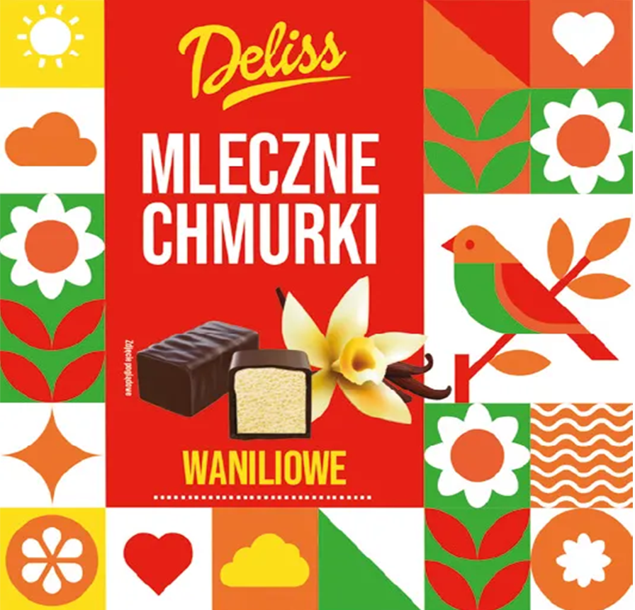 Mleczne Chmurki waniliowe Deliss 500g widok główny 