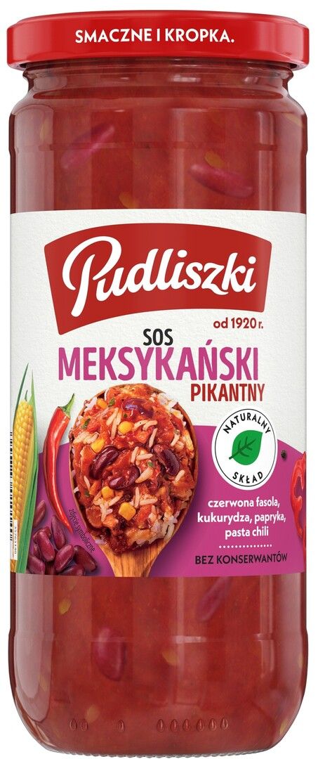 Sos meksykański pikantny Pudliszki 480g widok 1