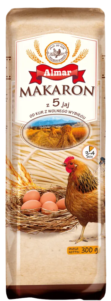 Makaron 5 jaj. krajanka Almar 300g widok główny