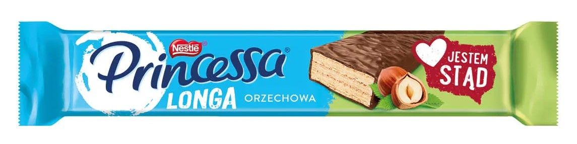 Wafel Princessa orzechowa longa 40g widok 1