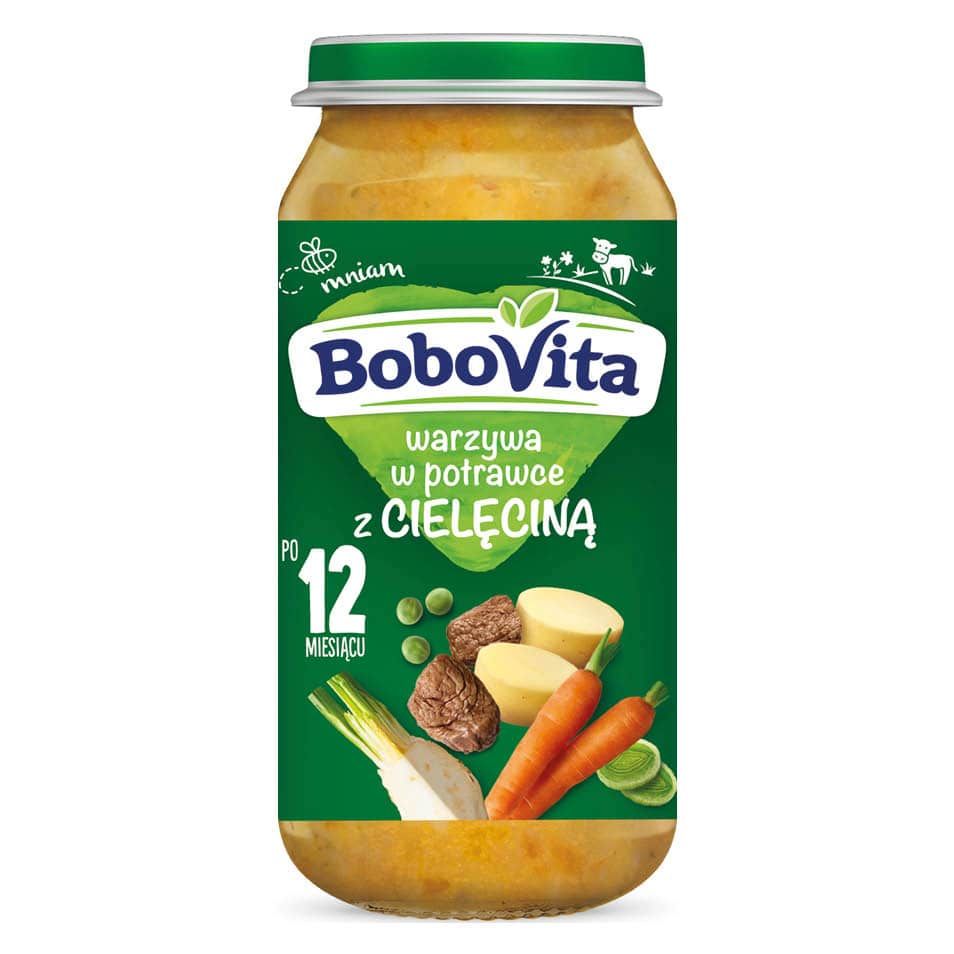 Danie warzywa w potrawce z cielęciną Bobovita 250g widok 1