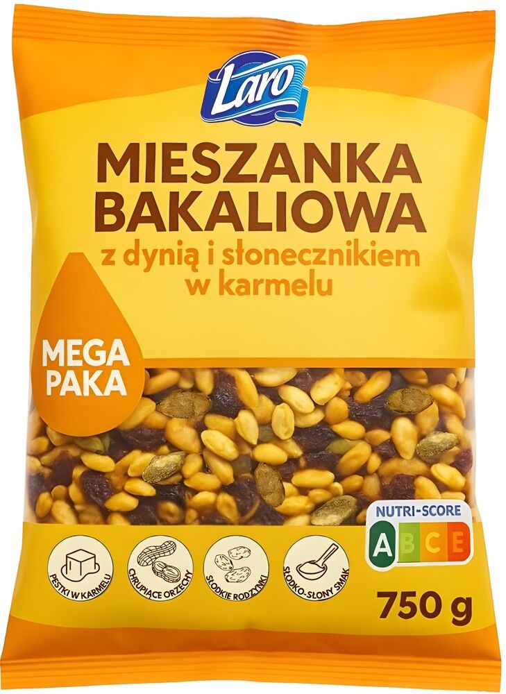 Mieszanka bakaliowa z dynią w karmelu Laro 750g widok 1