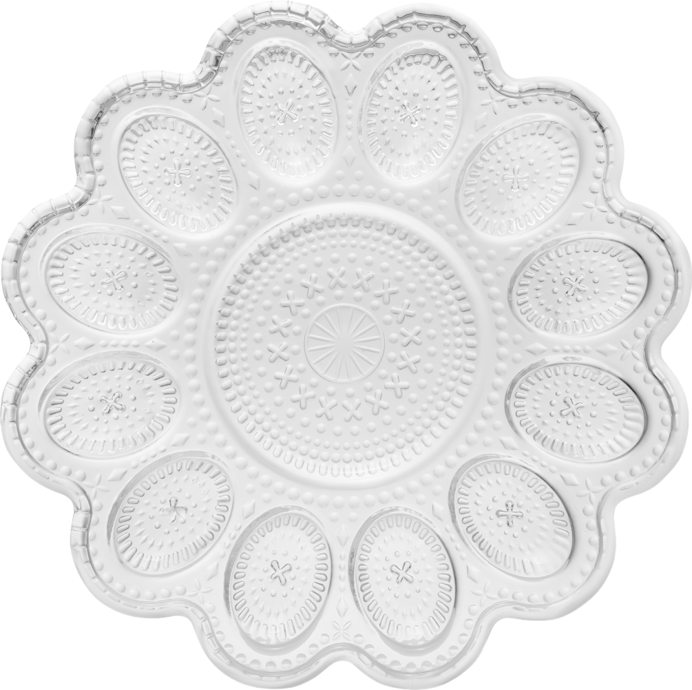 Talerz szklany na jajka WN26 widok główny 