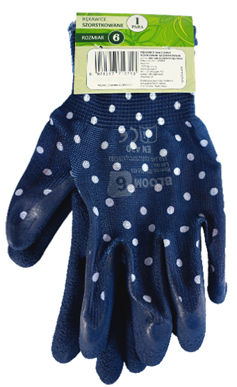Rękawice ogrodowe wzorowane szorstkowane O26 widok 1