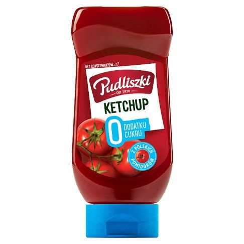 Ketchup łagodny bez dodatku cukru Pudliszki 440g widok 2